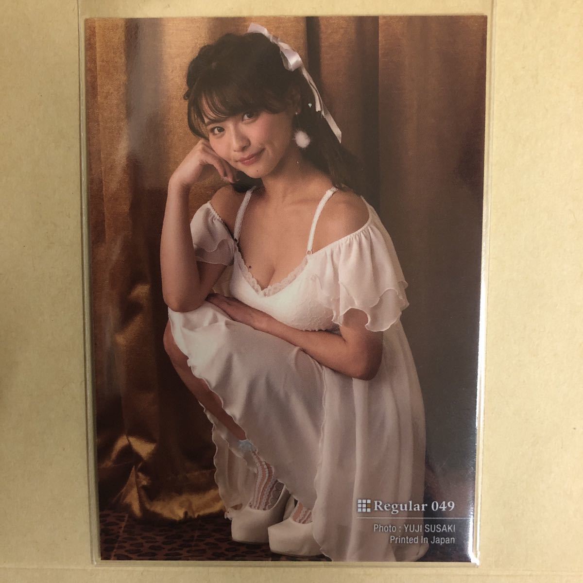 片岡沙耶 Vol.2 トレカ アイドル グラビア カード 下着 049 タレント トレーディングカード_画像1