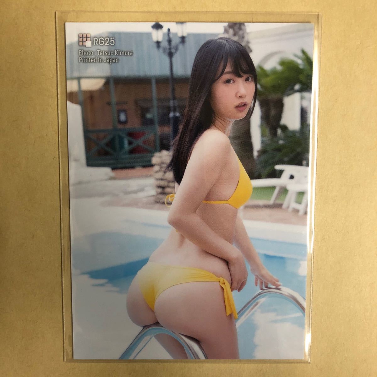 崎川みずき 2020 ミスFLASH トレカ アイドル グラビア カード 水着 ビキニ RG25 タレント トレーディングカード_画像1