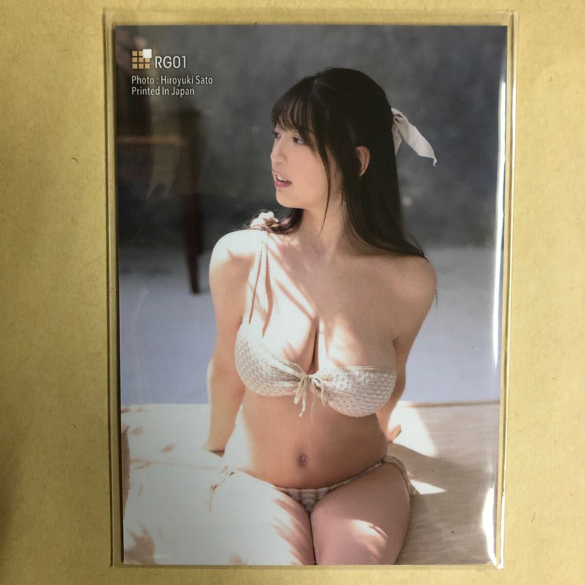 藤乃あおい トレカ アイドル グラビア カード 水着 ビキニ RG01 タレント ファースト トレーディングカードの画像1