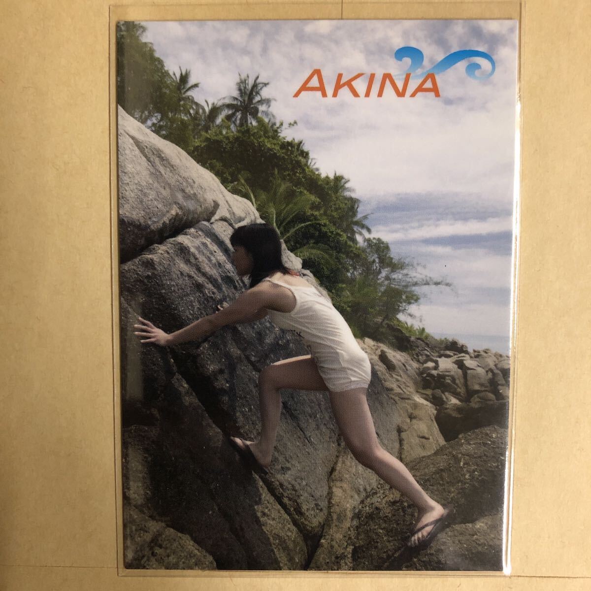 Folder5 AKINA 2008 ヒッツ トレカ アイドル グラビア カード 水着 ビキニ 下着 069 タレント トレーディングカード_画像2