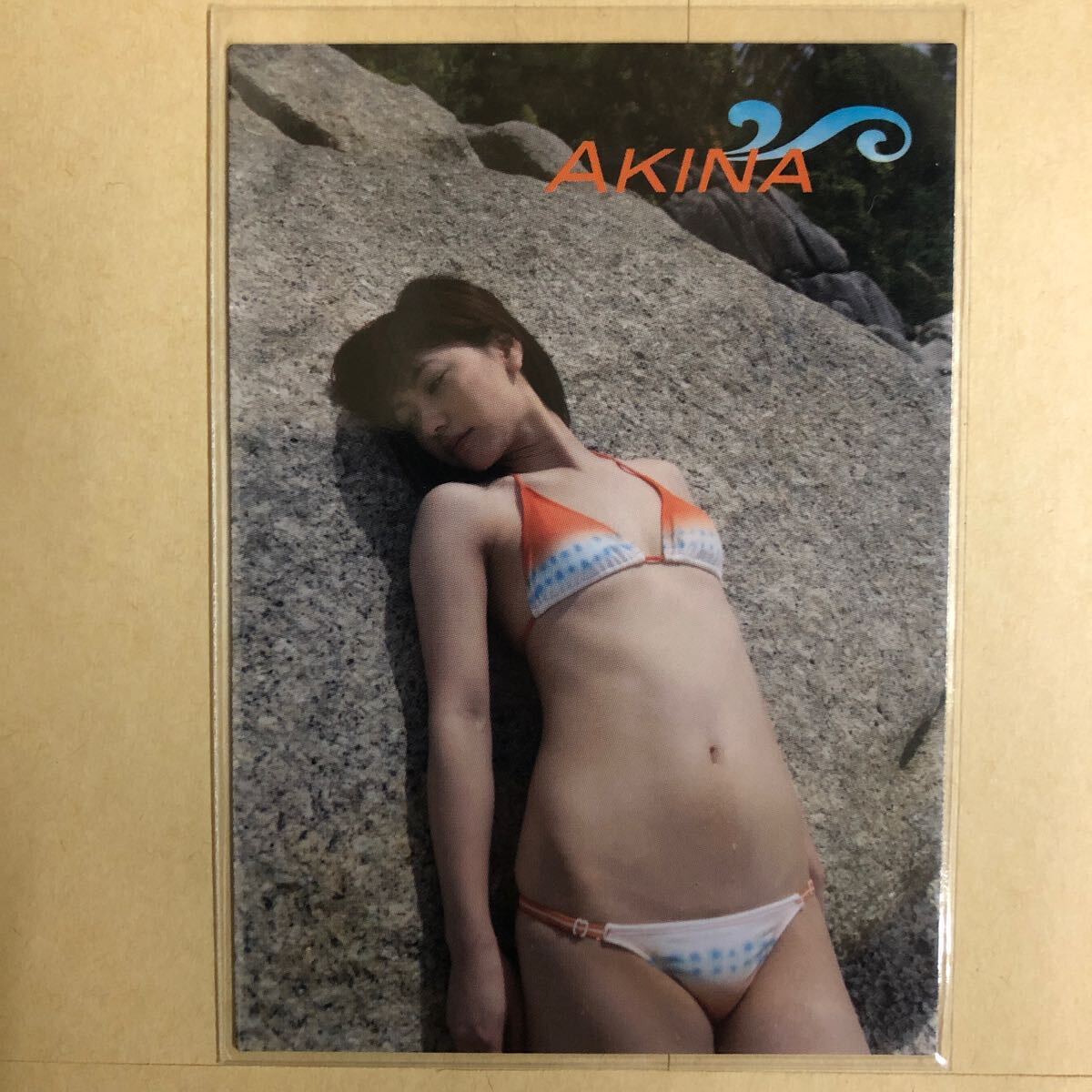 Folder5 AKINA 2008 ヒッツ トレカ アイドル グラビア カード 水着 ビキニ 下着 072 タレント トレーディングカード_画像1