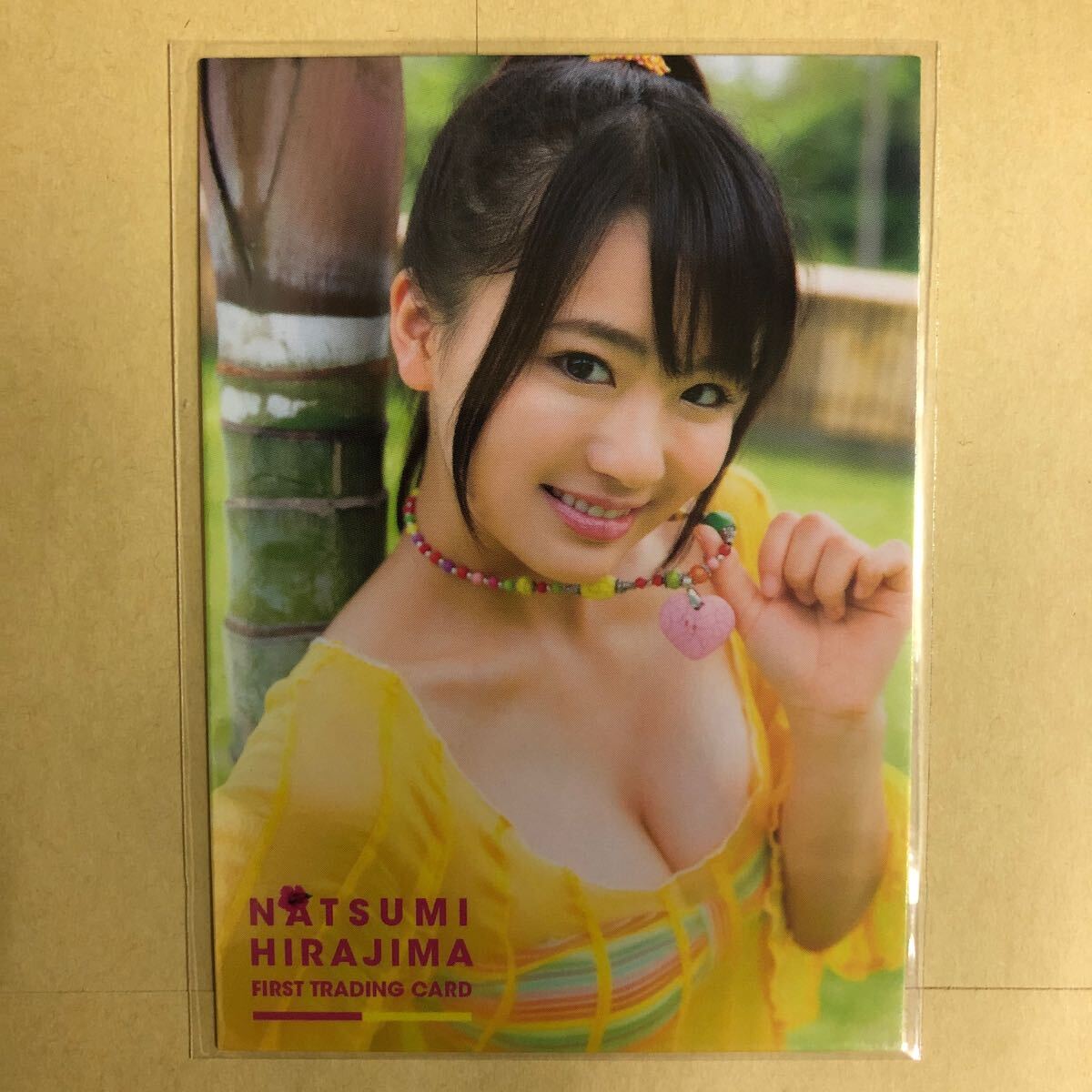 AKB48 平嶋夏海 2014 ヒッツ トレカ アイドル グラビア カード 水着 ビキニ RG45 タレント ファースト トレーディングカード_画像1