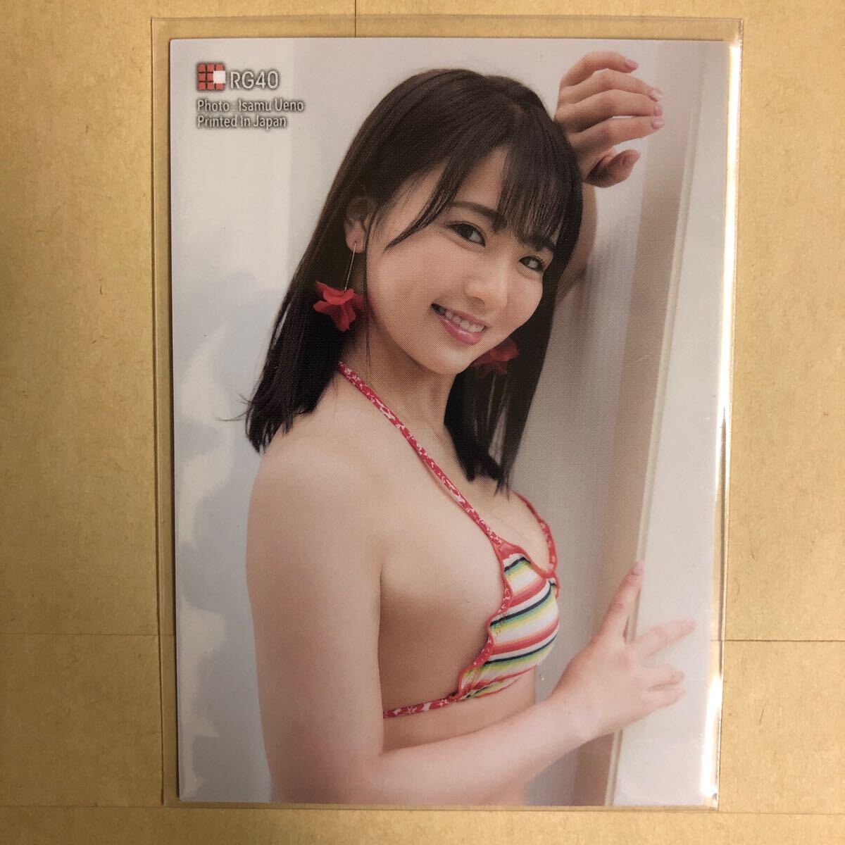 AKB48 平嶋夏海 トレカ Vol.4 アイドル グラビア カード 水着 ビキニ RG40 タレント トレーディングカードの画像2
