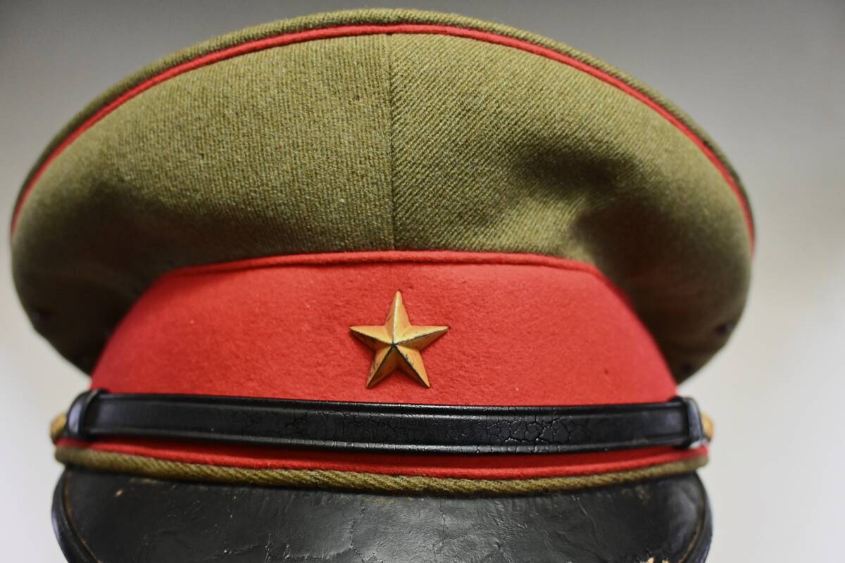 実物 旧日本軍 陸軍将校 軍帽 当時物 本物 制帽 の画像7