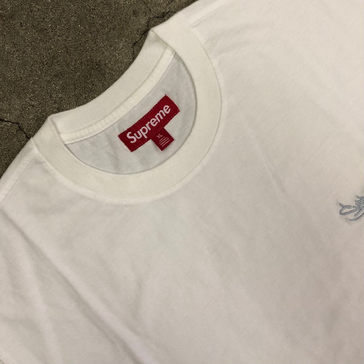 未使用品 Supreme Washed Tag S/S Top White XL シュプリーム ウォッシュ タグ Tシャツ ホワイト_画像2