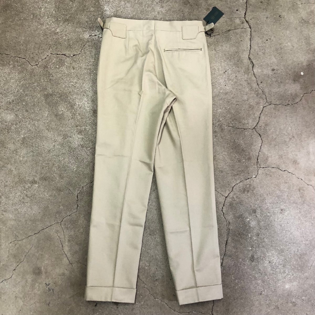 極美品 IGARASHI TROUSERS × BEAMS F サイドアジャスター スラックス ベージュ 五十嵐トラウザーズ ビームスの画像2