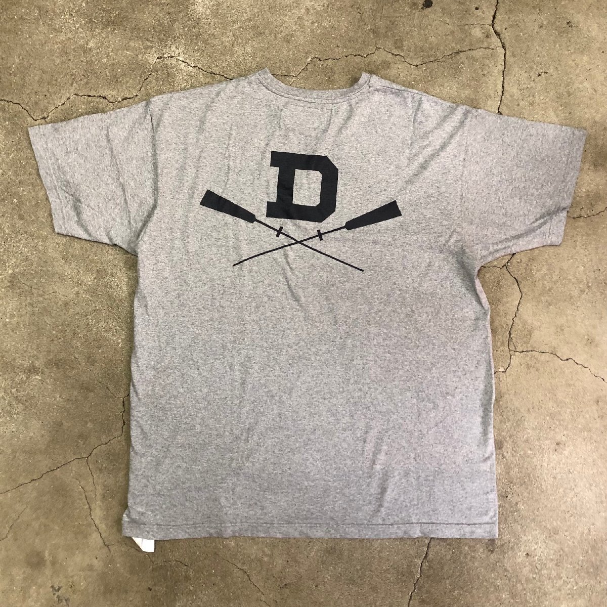 美品 23ss DESCENDANT CROSS PADDLE SS GREY 3 ディセンダント Tシャツ グレー_画像1