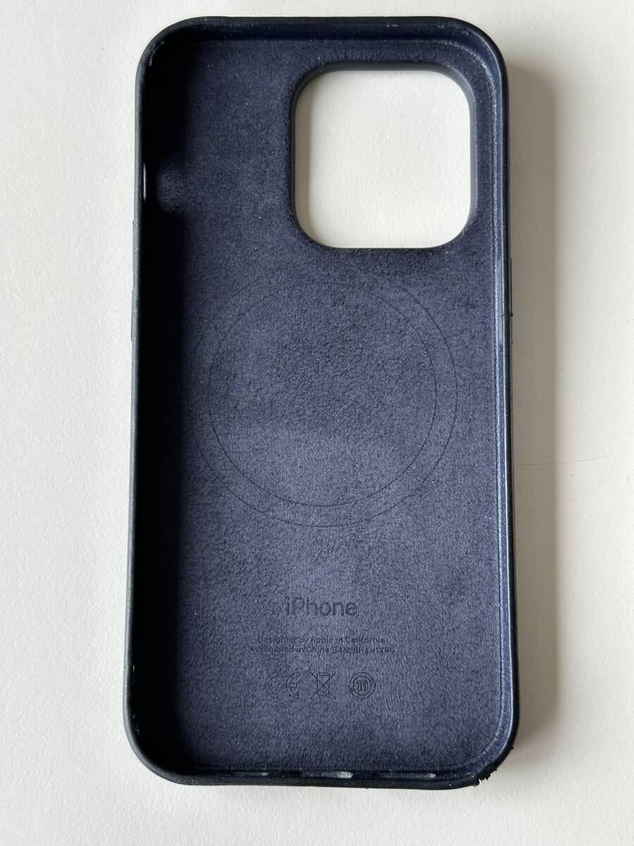 Apple iPhone 14 Pro レザーケース MagSafe対応 アクセサリー ケース 純正 国内正規品 ジャンクの画像3