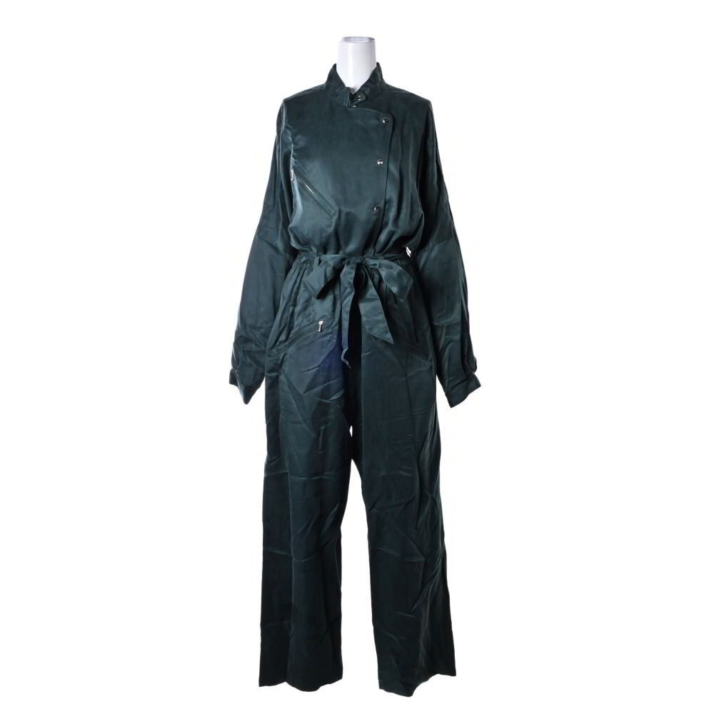  beautiful goods FILL THE BILL belt attaching satin Jump suit 2 green Phil The Bill KL4BP2UP33