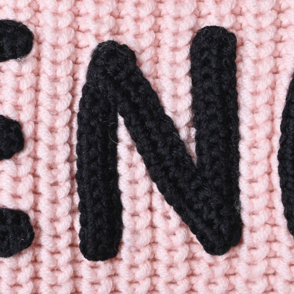 FENDI Logo шерсть тянуть over вязаный 42 розовый Fendi KL4BPB2C35
