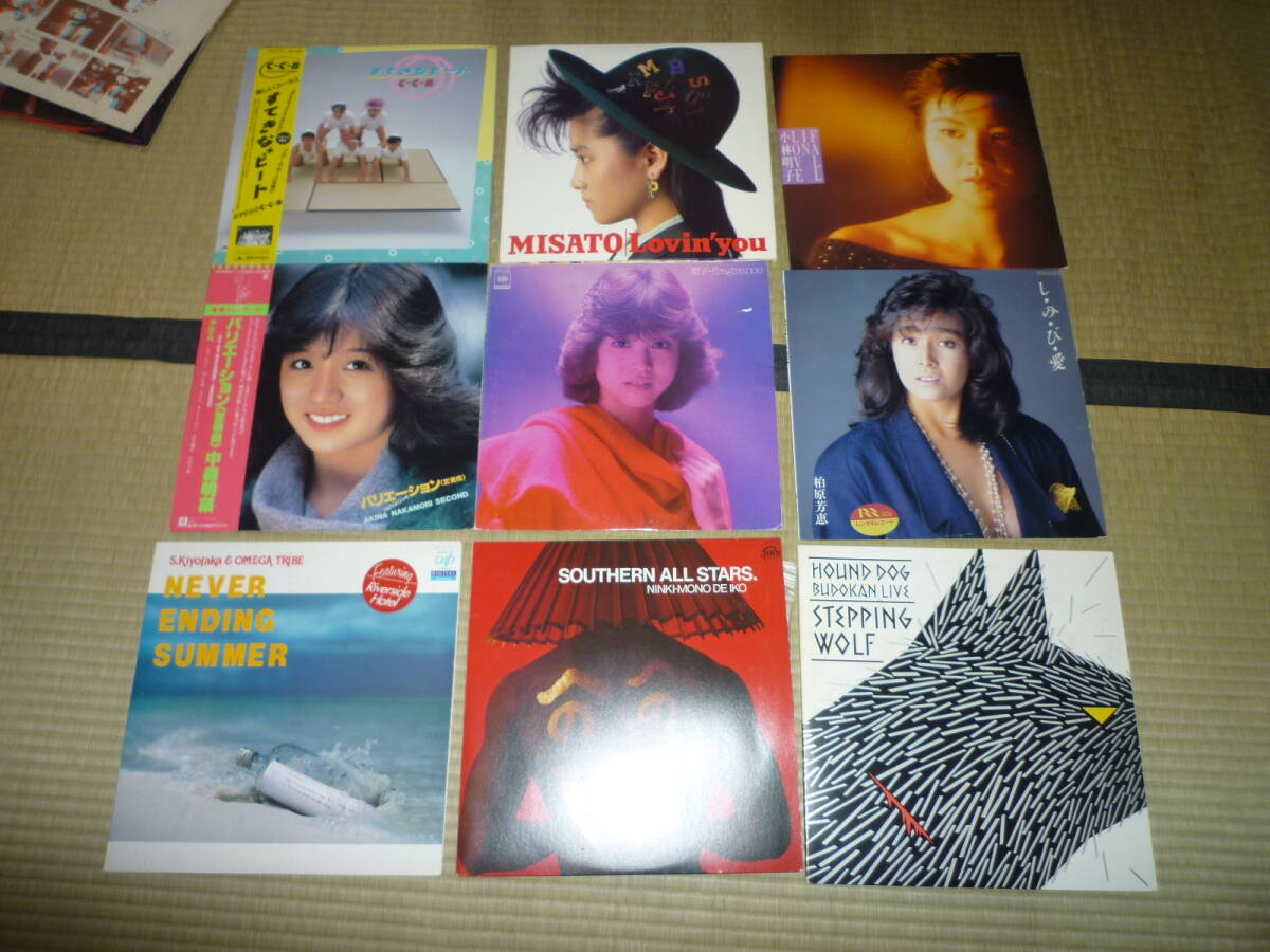 80年代 80S LP レコード ベストテン 中古 松田聖子 中森明菜 小林明子 八神順子 ハウンドドック 渡辺美里 吉川晃司 杉山清貴 荒井由美 18枚の画像1