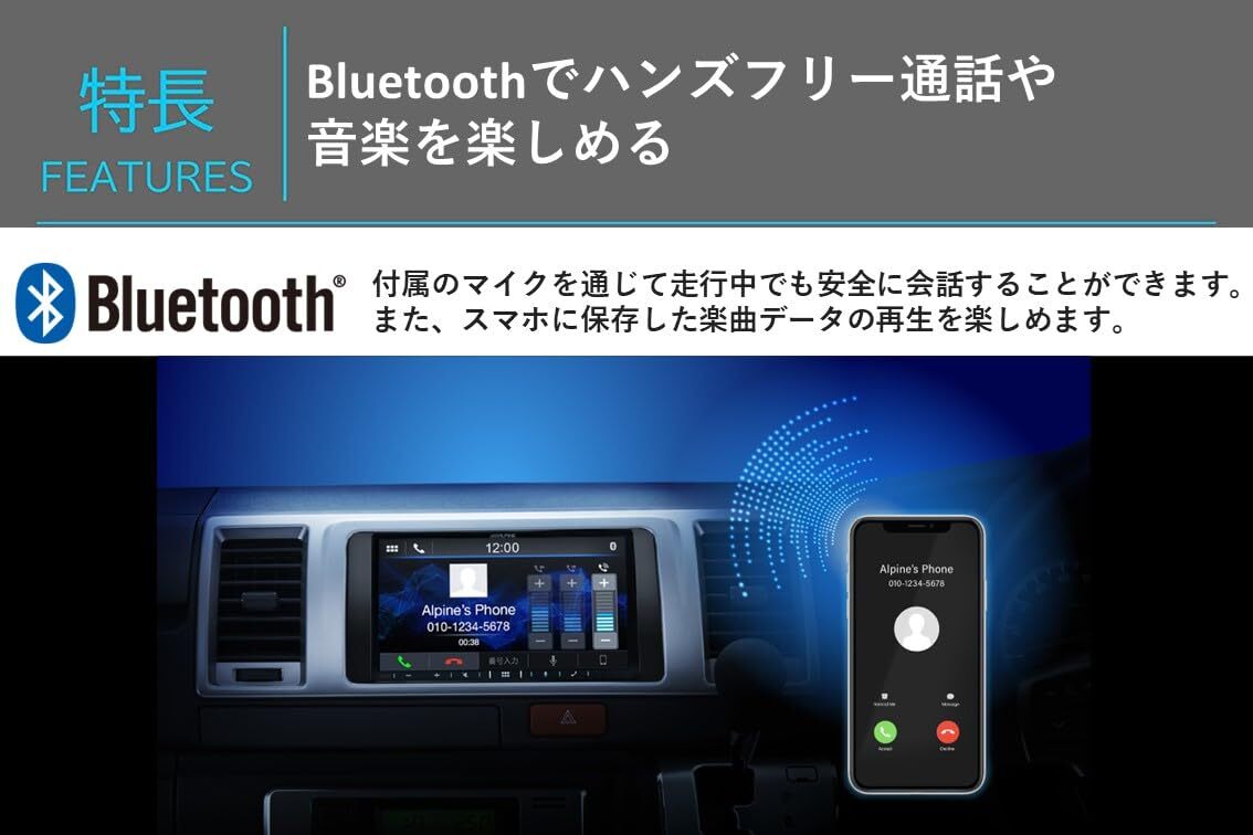 DA7 当日出荷 新品未開封 送料無料 アルパイン ALPINE 7インチディスプレイオーディオ Apple CarPlay Android Auto AUX バックカメラ接続_画像6