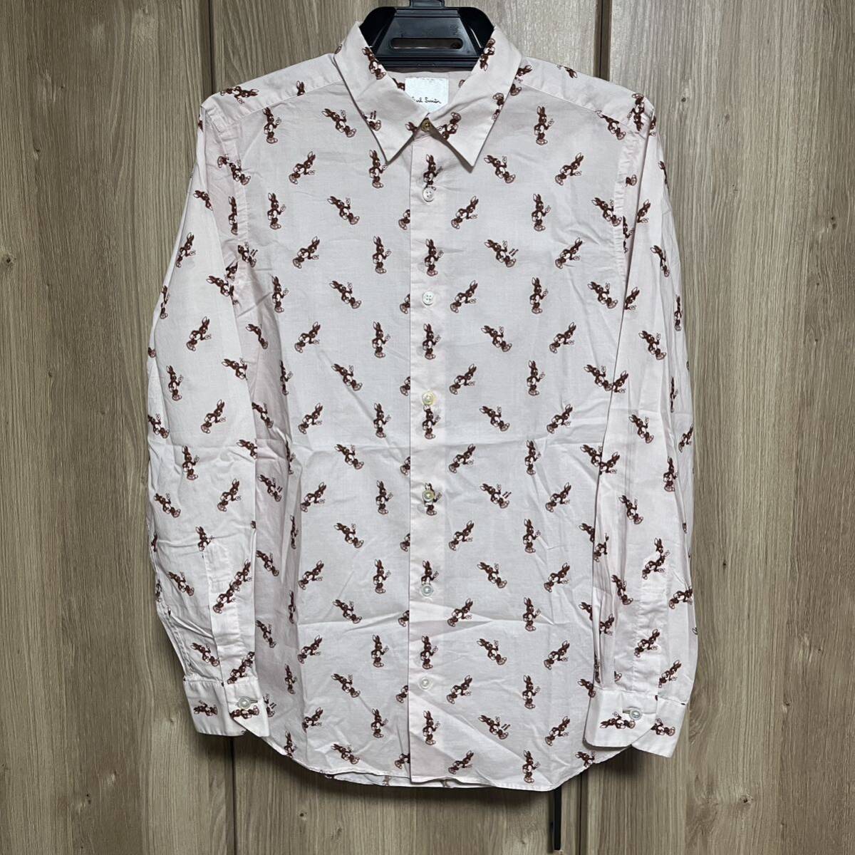 657 paul smith ポールスミス 長袖うさぎ柄シャツ ラビット 総柄 657 paul smith ポールスミス 長袖うさぎ柄シャツ ラビット 総柄