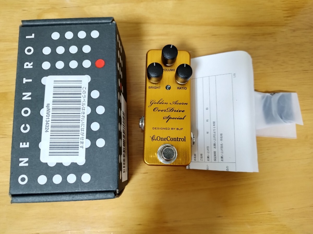 One Control ワンコントロール オーバードライブ　Golden Acorn Overdrive Special 中古　動作品_画像2