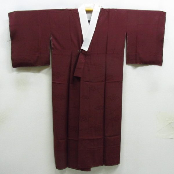 * kimono 10* 1 jpy silk long kimono-like garment . length 137cm.68.5cm [ including in a package possible ] **