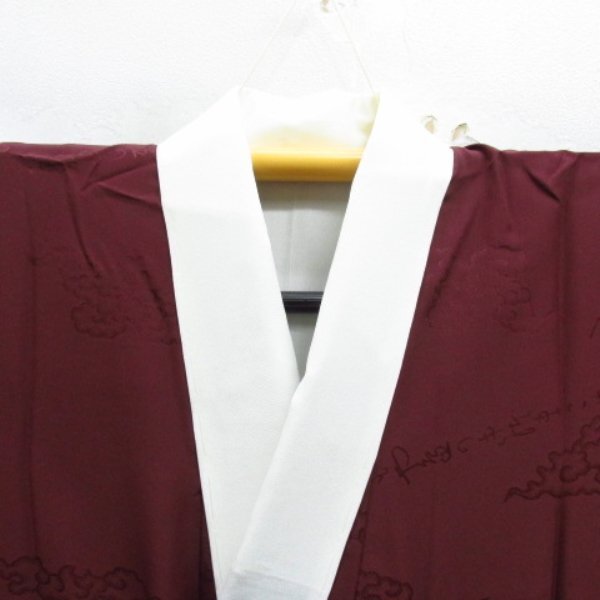 * kimono 10* 1 jpy silk long kimono-like garment . length 137cm.68.5cm [ including in a package possible ] **