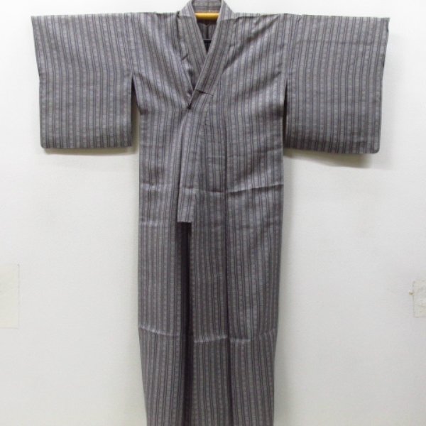 * кимоно 10* 1 иен шелк мелкий рисунок . лето предмет одиночный . длина 152cm.65cm [ включение в покупку возможно ] **