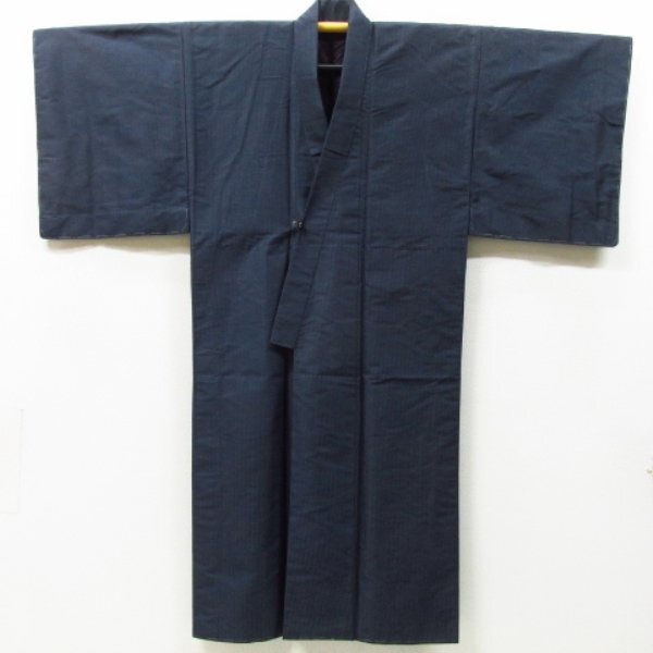 * kimono 10* 1 jpy silk ensemble for man ... length 140cm.69cm [ including in a package possible ] **