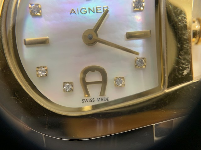 ☆1000円スタート☆ AIGNER アグナー　クォーツ腕時計/アナログ/レザー/A31000　レディース　◆23858_画像3