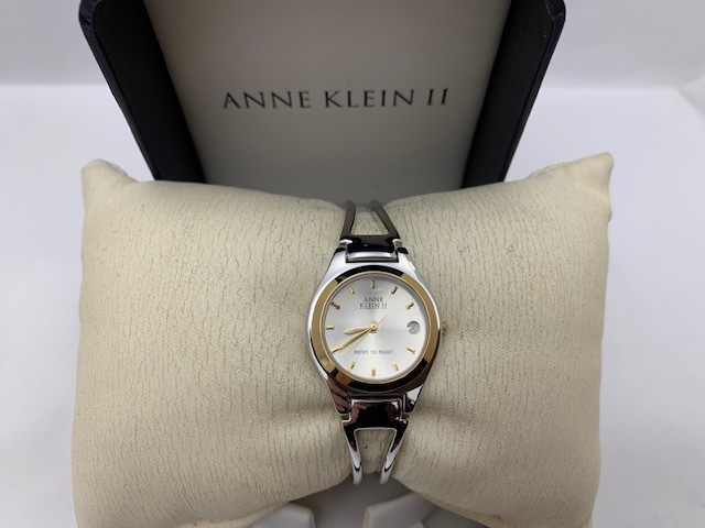 ☆1000円スタート☆ ANNE KLEIN Ⅱ アンクライン WATER 100 RESIST レディース 腕時計 ◆24199の画像1