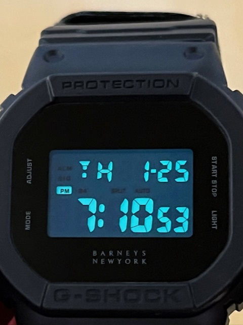 CASIO G-SHOCK DW-5600VT BARNEYS NEWYORK バーニーズ ニューヨーク コラボ腕時計 ブラックの画像5