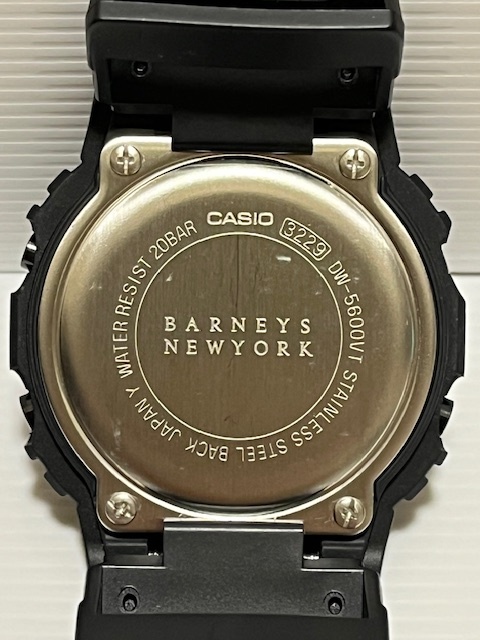 CASIO G-SHOCK DW-5600VT BARNEYS NEWYORK バーニーズ ニューヨーク コラボ腕時計 ブラックの画像6