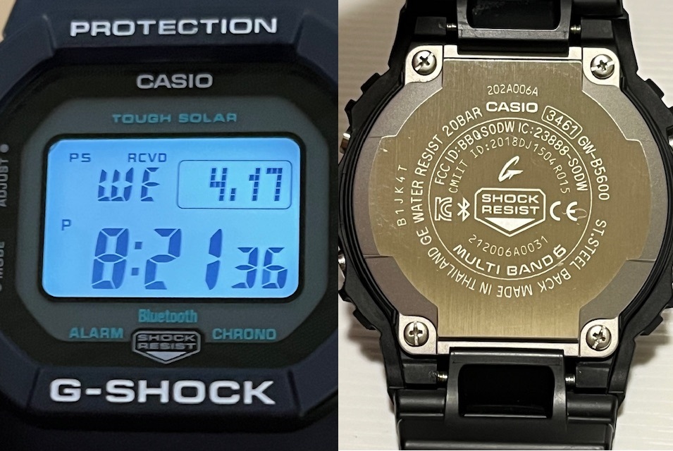 CASIO G-SHOCK GW-B5600MG-1JF　Bluetooth ソーラー電波腕時計 ブラック グリーン_画像7