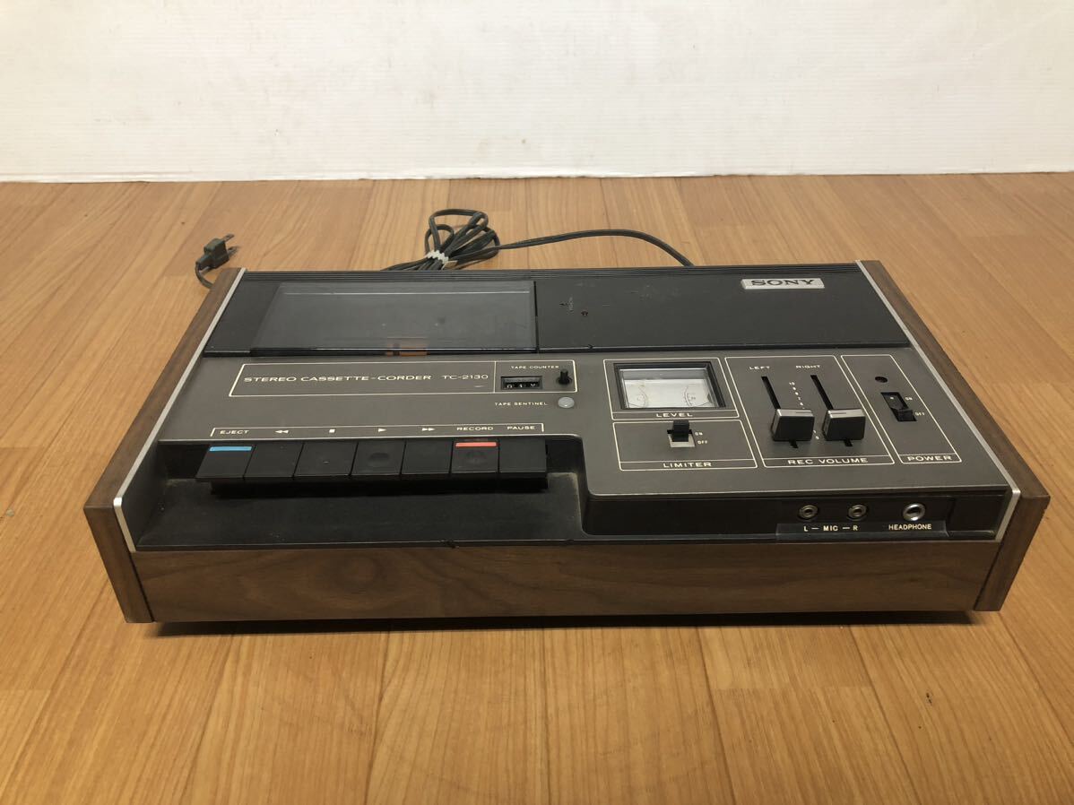 SONY テープレコーダー TC-2130A STEREO CASSETTE-CODER 動作品の画像1