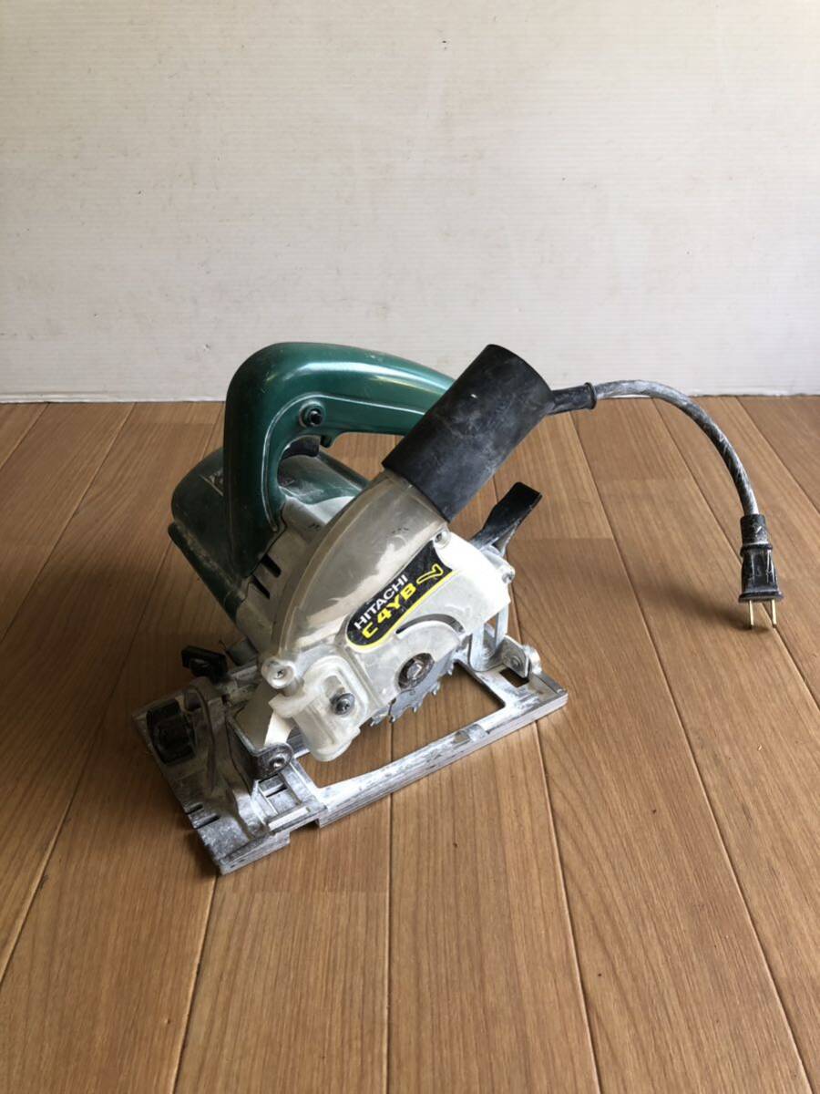 稼動品 HITACHI ヒタチ 日立工機 100mm 集じん丸のこ 100V C4YB_画像1