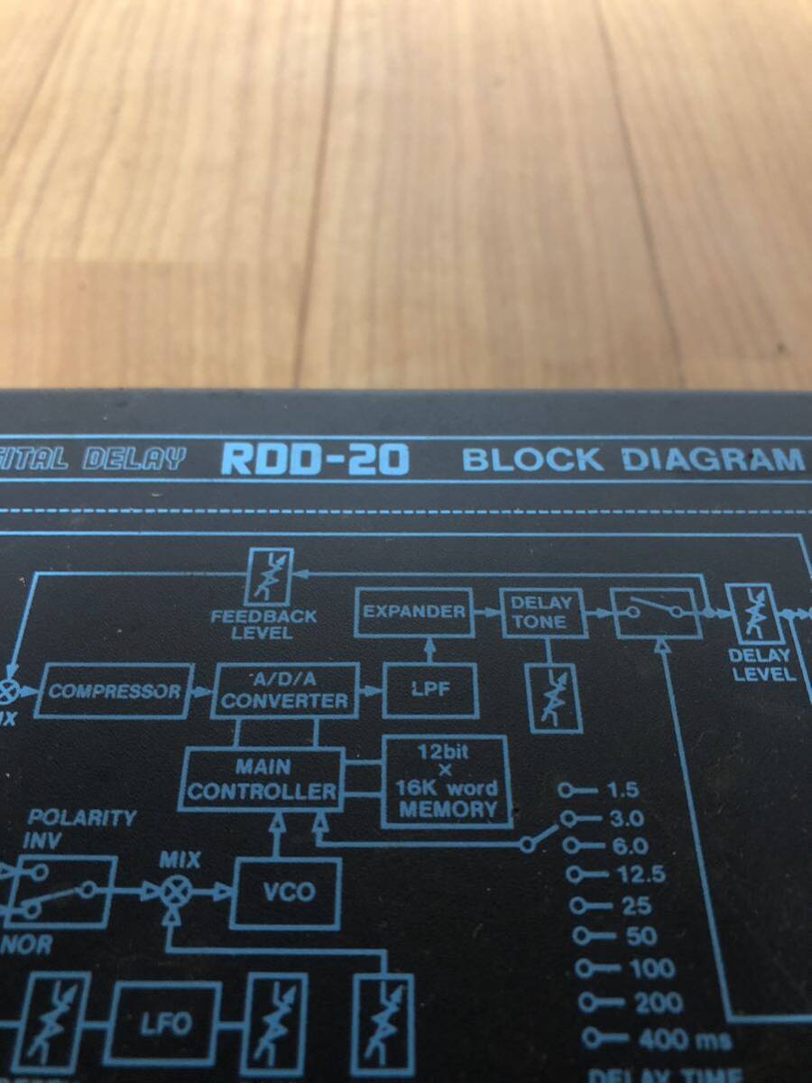 BOSS(ボス) DIGITAL DELAY デジタルディレイ BLOCK DIAGRAM ブロックダイアグラム BK RDD-20 マイクロラックシリーズ ハーフラックサイズの画像5