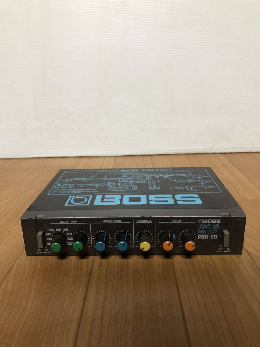 BOSS(ボス) DIGITAL DELAY デジタルディレイ BLOCK DIAGRAM ブロックダイアグラム BK RDD-20 マイクロラックシリーズ ハーフラックサイズの画像1