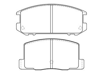 MR2 AW10 AW11 ブレーキパッド リア左右セット エンドレス CCRg EP129 ENDLESS リアのみ ブレーキパット_画像2