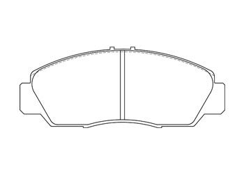アコードワゴン CM2 CM3 ブレーキパッド フロント左右セット エンドレス MX72 EP392 ENDLESS フロントのみ ACCORD WAGON ブレーキパット_画像2