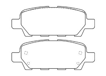 スカイライン V36 ブレーキパッド リア左右セット エンドレス MX72 EP469 ENDLESS リアのみ SKYLINE ブレーキパット_画像2