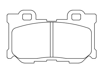 スカイライン HV37 HNV37 ブレーキパッド リア左右セット エンドレス NEW タイプR EP462 ENDLESS TYPE R リアのみ SKYLINE ブレーキパット_画像2