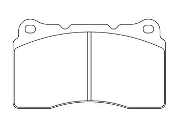 BRZ ZC6 ブレーキパッド フロント左右セット エンドレス NEW タイプR EP357 取付セット ENDLESS TYPE R フロントのみ ブレーキパット_画像2