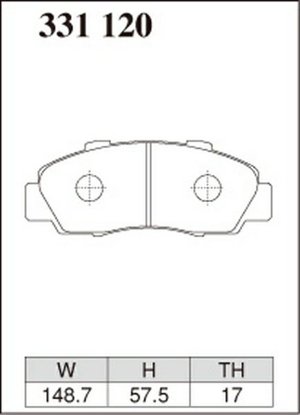 レジェンド KA9 ブレーキパッド フロント左右セット ディクセル Sタイプ 331120 DIXCEL フロントのみ LEGEND ブレーキパット_画像3