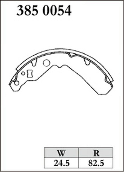 ミラ L502S ブレーキシュー リア左右セット ディクセル RGSタイプ 3850054 DIXCEL リアのみ Mira スポーツ&コンペティション用リヤシュー_画像2