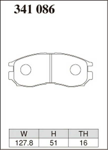 ミラージュ CJ4A ブレーキパッド フロント左右セット ディクセル Zタイプ 341086 取付セット DIXCEL フロントのみ MIRAGE ブレーキパット_画像3