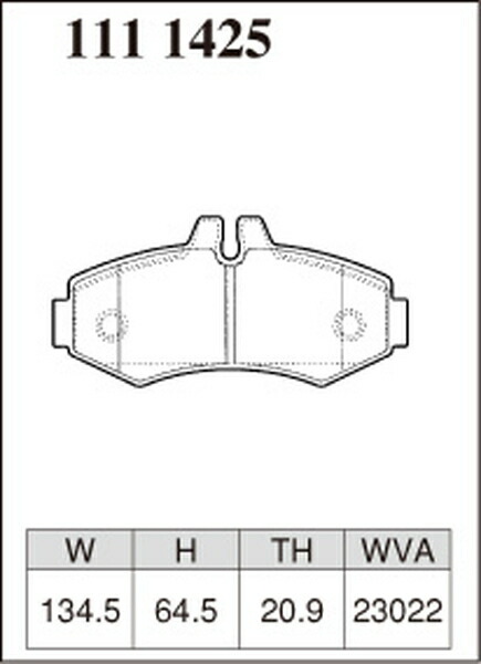 W638 638 ブレーキパッド フロント左右セット ディクセル Zタイプ 1111425 DIXCEL フロントのみ V-Class ブレーキパット_画像3