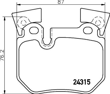 1シリーズ E82 UC30 ブレーキパッド リア左右セット ブレンボ ブラックパッド P06 059 brembo BLACK PAD リアのみ 1 Series ブレーキパット_画像4