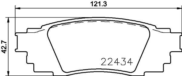 RAV4 AXAH52 AXAH54 ブレーキパッド リア左右セット ブレンボ ブラックパッド P83 160 brembo BLACK PAD リアのみ ラブ4 ブレーキパット_画像4