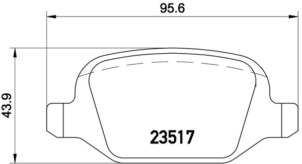 156 932AXB ブレーキパッド リア左右セット ブレンボ ブラックパッド P23 065 brembo BLACK PAD リアのみ ブレーキパット_画像4