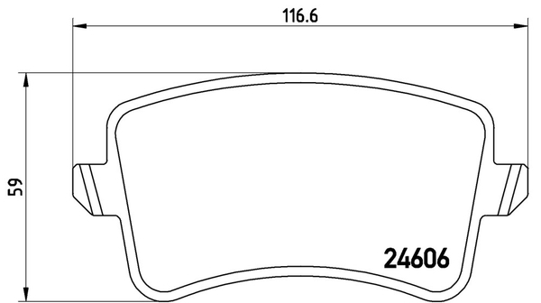 A5 8FCDNF 8T ブレーキパッド リア左右セット ブレンボ エクストラパッド P85 099X brembo XTRA PAD リアのみ ブレーキパット_画像3