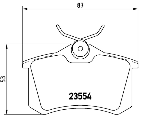 C3 A55F01 ブレーキパッド リア左右セット ブレンボ ブラックパッド P85 017 brembo BLACK PAD リアのみ ブレーキパット_画像4