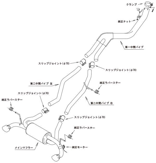 GRスープラ DB22 マフラー HKS スーパーターボマフラー 31029-AT005 SUPRA スポーツマフラー_画像4