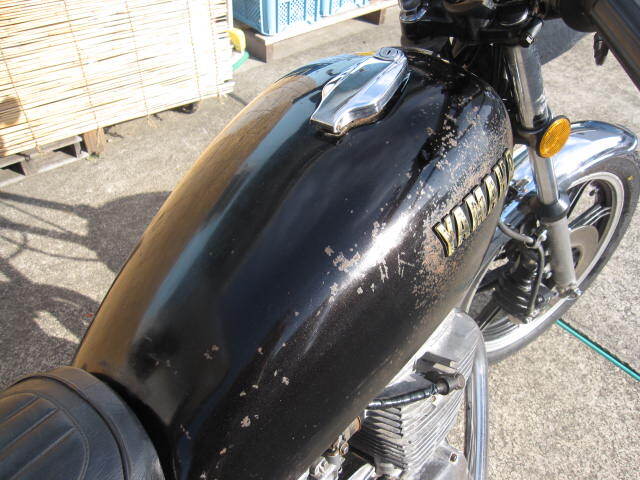 ヤマハ　XS250SP 4A8 メンテナンス多数！　動画付き！　タイヤ新品！　好調！　乗って帰れる！　_ヤレ感　しかし内部はサビ取り済！