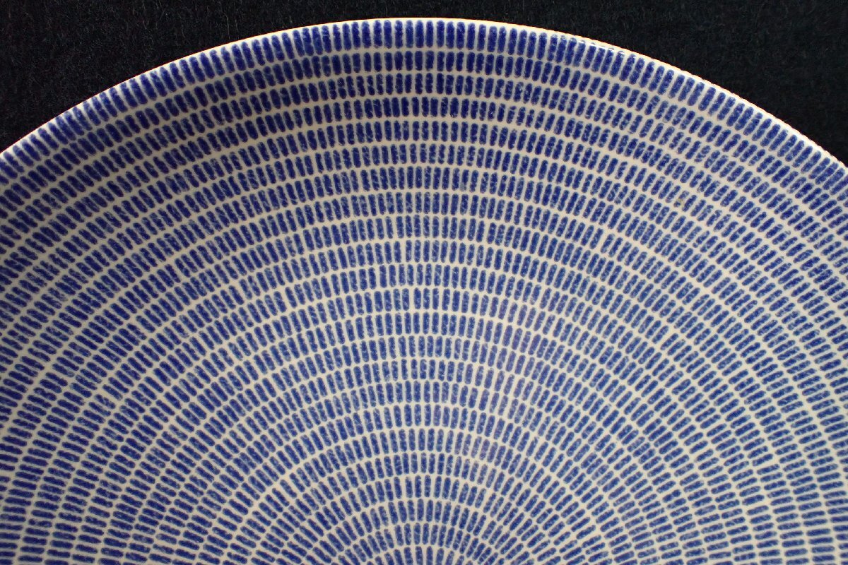 ★041941 アラビア ARABIA 24h ブルー アベック 平 プレート 皿 フィンランド製 洋食器★の画像4