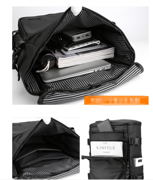  rucksack (F50) business rucksack men's rucksack backpack business bag high capacity personal computer pocket Smart look black 
