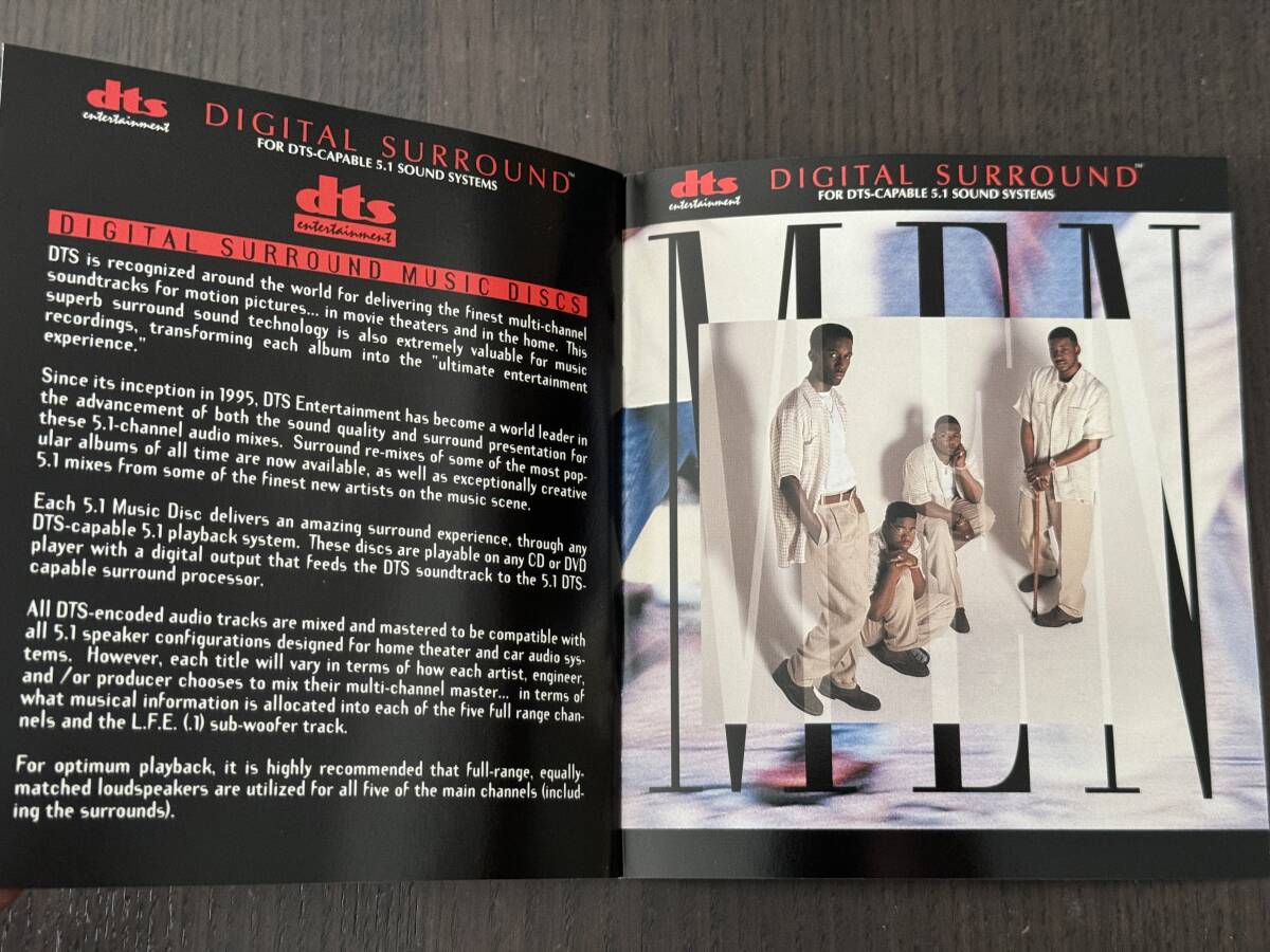 Boys Ⅱ Men ボーイズⅡメン DTS CD （DTS 5.1チャンネル収録） 全13曲 貴重盤 米国盤 美品  の画像7